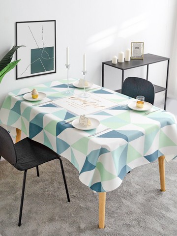 清新文藝ins風棉麻布藝防水防油免洗桌布 書桌臺布茶幾桌布蓋布厚