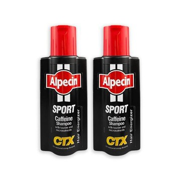 (2瓶超值組)德國Alpecin-強健髮根控油無矽靈咖啡因洗髮凝露250ml/瓶-CTX運動型(運動護髮洗髮精,男士頭皮洗髮液,0矽靈滋潤洗頭髮水)