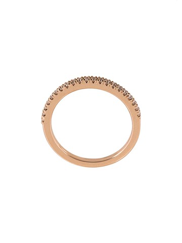 ALINKA - eternity band ring - women - Diamond/18kt Gold - O - Metallic