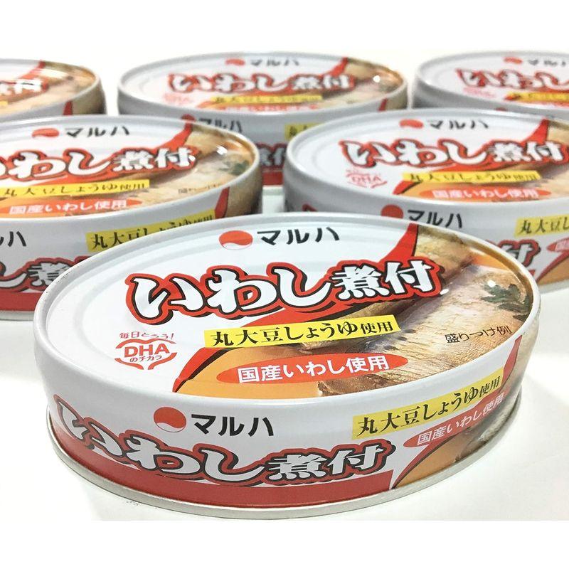 マルハ いわし味付 丸大豆しょうゆ使用 100g×6個