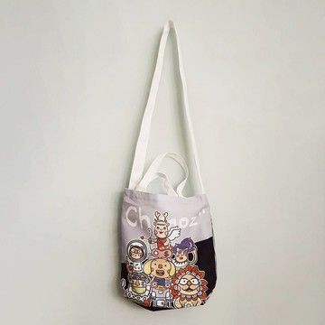 赤毛族 街角小吃店 長背帶仿帆布袋