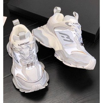 2025款莆田巴黎走秀老爹鞋劉昊然同款厚底做舊增高運動休閑情侶鞋