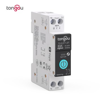 塗鴉計量zigbee智能開關斷路器無線遙控遠程手機控制智能家居外貿{鑫弘-工葉電器}可開發票