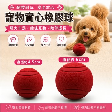 【臺灣現貨】彈力狗狗玩具球 寵物TPR啃咬玩具 狗玩具 磨牙玩具 耐咬玩具 訓練玩具 TPR玩具 網球紋實心橡膠球