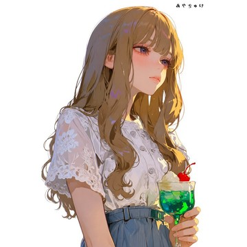 【8 月新品】07-139-0059 人物貼紙 簡約夏日女孩