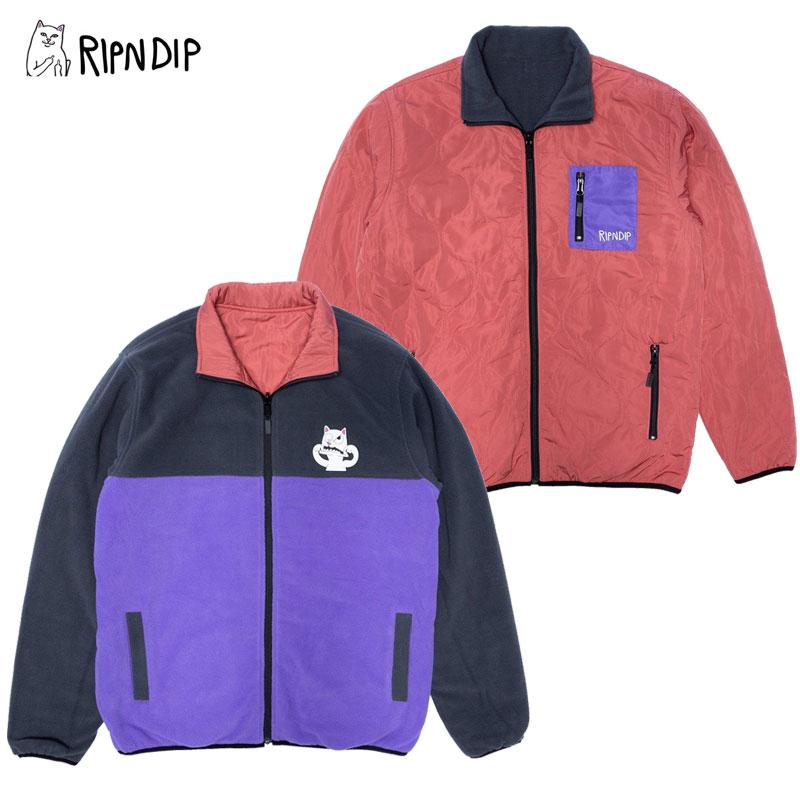 リップンディップ RIPNDIP Shmoody Polar Fleece Quilted Reversible