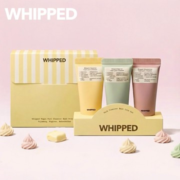 【WHIPPED】奶油潔面乳探索禮盒｜無花果可可+艾草茶樹+柚子款潔面乳 3 入