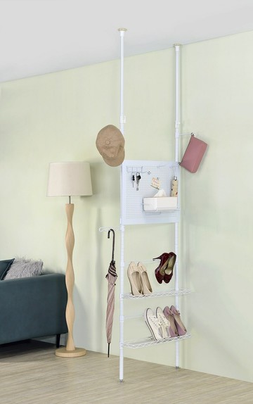 TS-2213 頂天立地收納屏風 2層款 附鞋架