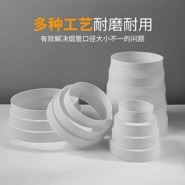 【台灣熱銷】 抽油煙機 鋁箔煙管轉換接頭 排風管 變徑器 加高大小頭 廚房止逆閥圓形 量大價優