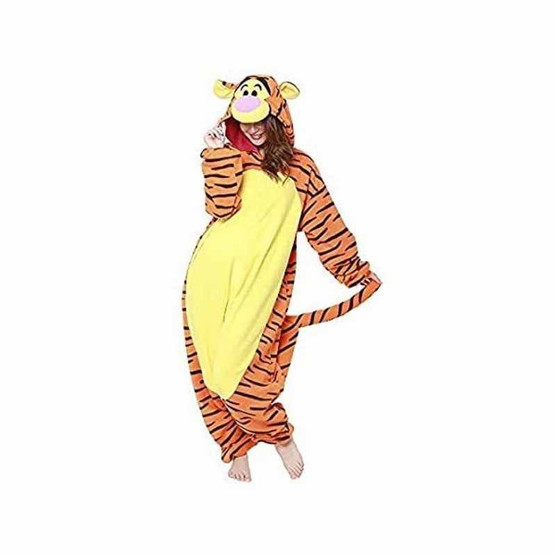 くまのプーさん ティガー 着ぐるみ フリースパジャマ ディズニーキャラクターコスプレグッズ通販 通販 Lineポイント最大get Lineショッピング