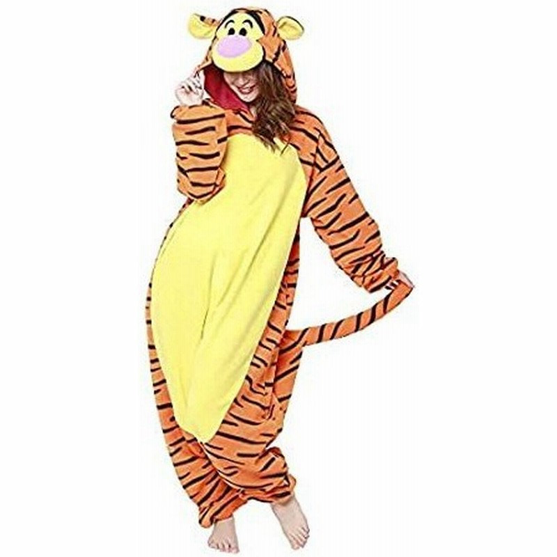 くまのプーさん ティガー 着ぐるみ フリースパジャマ ディズニーキャラクターコスプレグッズ通販 通販 Lineポイント最大get Lineショッピング