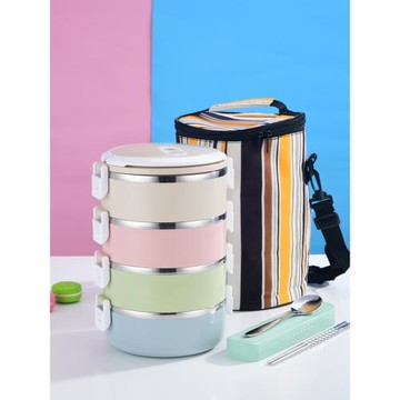 多層便當盒上班帶飯的飯盒可裝湯可愛保溫桶鍋手提日式神器少女心