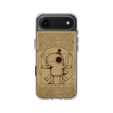 iPhone Air Clear Case（相機按鈕） 透明 - 怪奇事物所 Incrediville - 維特魯威人