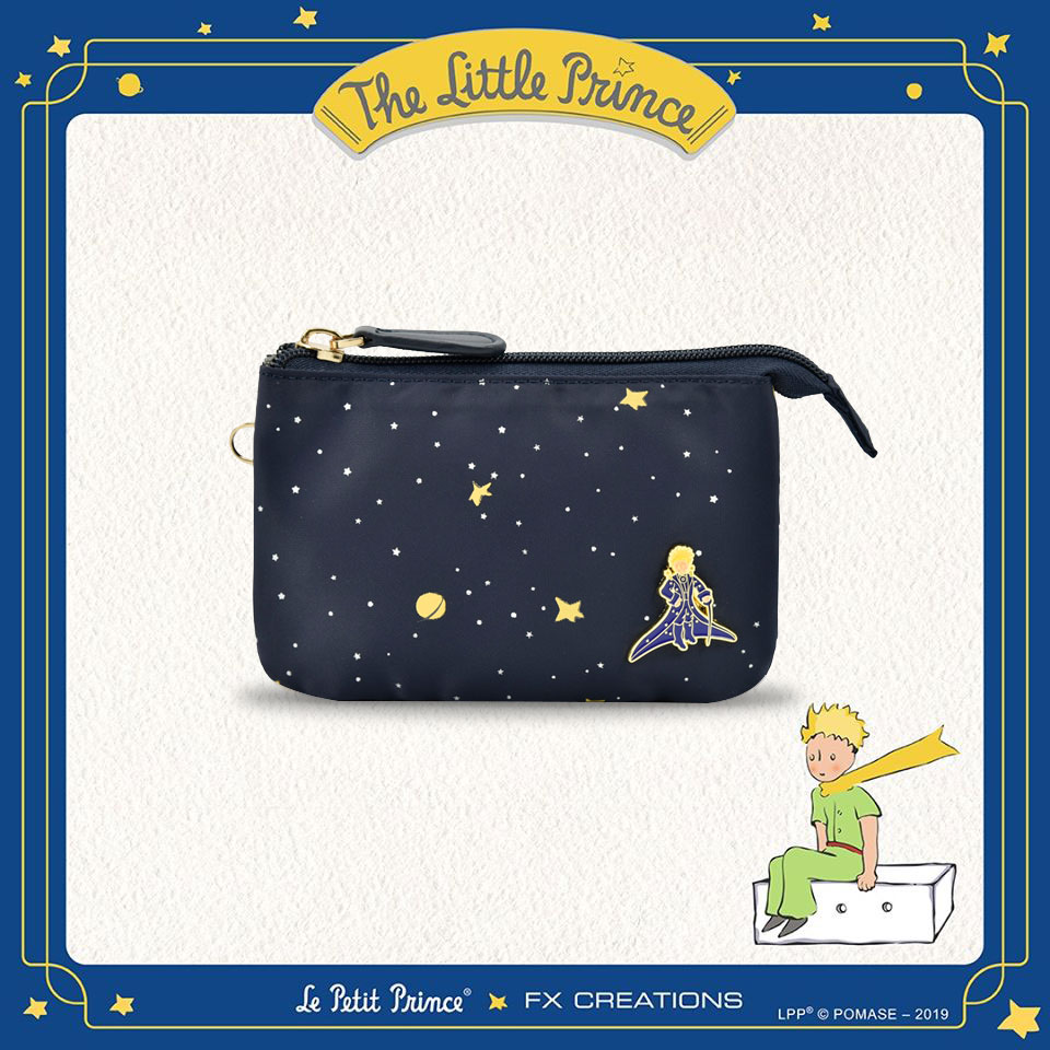 【小王子Le Petit Prince聯名款】閃耀星空系列 三層零錢包-星空藍 LPP76033-98(預購商品，預計6/18出貨)