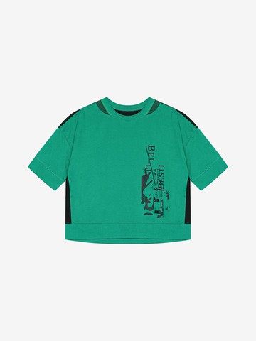 Cutting Mesh Point Short Sleeve T-shirt (BKIBE2828)
