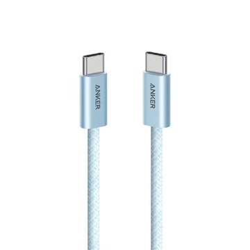 Anker A8060 240W Type-C 耐髒充電線-1m 藍