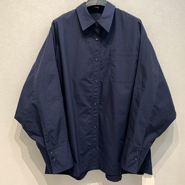 【巴黎精品】現貨+預購 襯衫長袖上衣-休閒廓型翻領純棉女裝2色a1er18