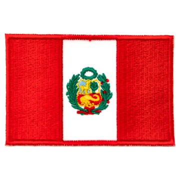 A-ONE 匯旺 秘魯國旗刺繡布貼 Set 3 8 x 5 cm 聚酯纖維 背部自黏  彩色