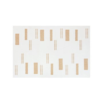 Playzu 台灣製環保無毒歐美設計北歐風防水巧拼地墊58cm(6片組)極光之美(金棕)