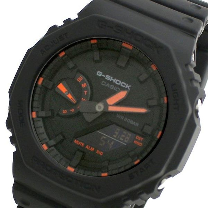 カシオ G SHOCK GA 2100 1A4 腕時計 メンズ ブラック クロノグラフ