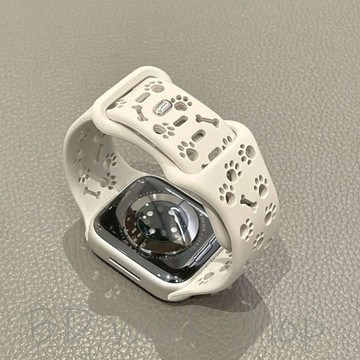 【鏤空爪印】矽膠錶帶 適用 Apple Watch 蘋果手錶錶帶 S11 S10/9/8/7 SE Ultra 49mm