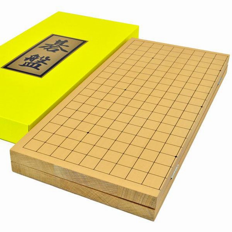 【国産】 囲碁盤 木刻印線 卓上接合碁盤 新榧 色目の優しい 新かや 囲碁