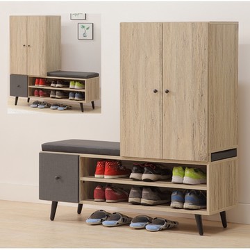 MUNA家居  米奇4尺L型鞋櫃(B229-1)  118.5X40X123cm