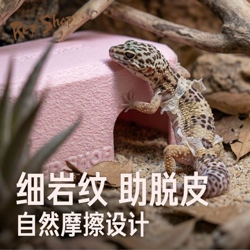【萌寵用品】爬寵躲避屋豹紋守宮蜥蜴躲避造景洞穴蛇躲避窩鬃獅角蛙躲避盒小型