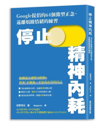 停止精神內耗：Google提倡的64個微型正念，遠離煩躁情緒的練習【二手書_近全新】TAAZE讀冊生活