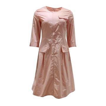 Lizzy優雅橘刺繡花朵洋裝