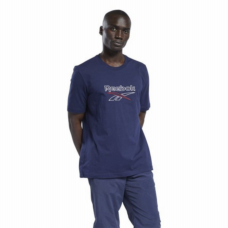 Reebok リーボック Cl F Vector Tee Iyp64 Gs9137 メンズスポーツウェア 半袖シャツ ベクターネイビー ホワイト ベクターレッド 通販 Lineポイント最大get Lineショッピング