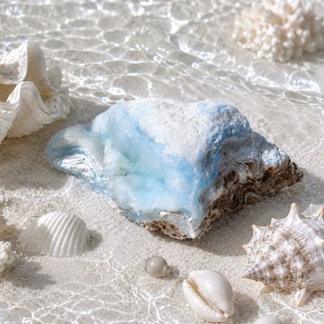 稀有 頂級 異極礦 原礦 海浪紋 收藏 風水 擺件 單品 禮物