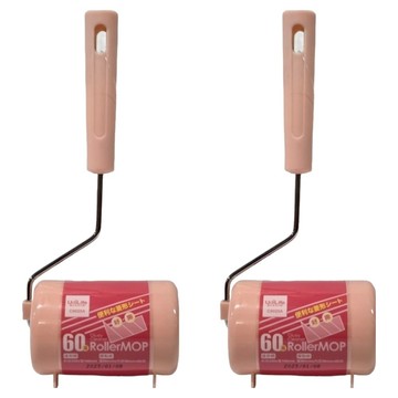 UdiLife 優的生活大師 迷你膠黏拖把 60周  2個  短柄300 x 180mm 膠黏紙 160 x 內徑38mm x 60周