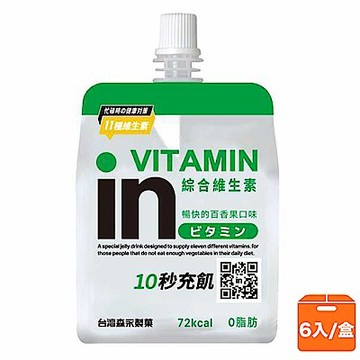 森永威德in果凍  維他命 百香果 6入/盒