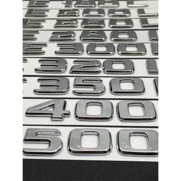奔馳車標E180LE280E300E350E400E600后車尾箱AMG四驅字母數字標志