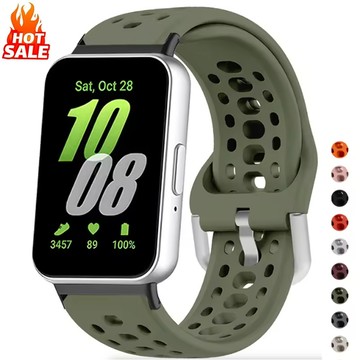 SAMSUNG 適用於三星 Galaxy Fit 3 的全新透氣矽膠錶帶