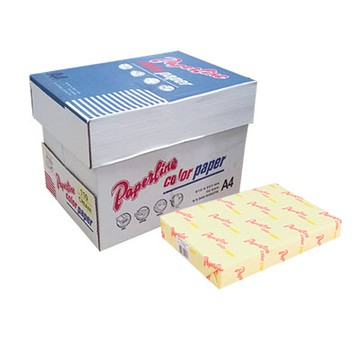 PAPERLINE淺黃色110彩色影印紙A4-70g/㎡-500張裝(10包)