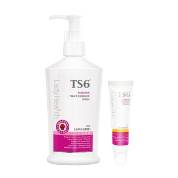 「贈品」TS6 果萃舒緩1+1防護組-果萃沐浴晶露250g+舒緩蜜露15g-期效202704