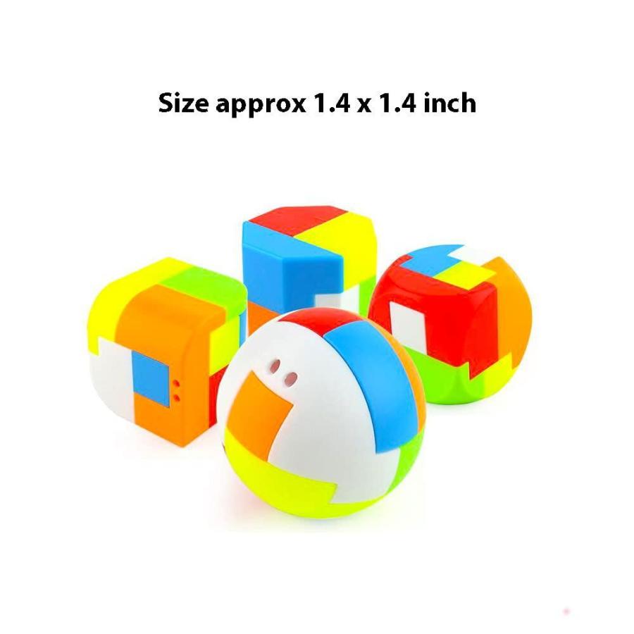 Bbiamsleep 20 Pcs Brain Teasers Puzzle Game Plastic Original 3D