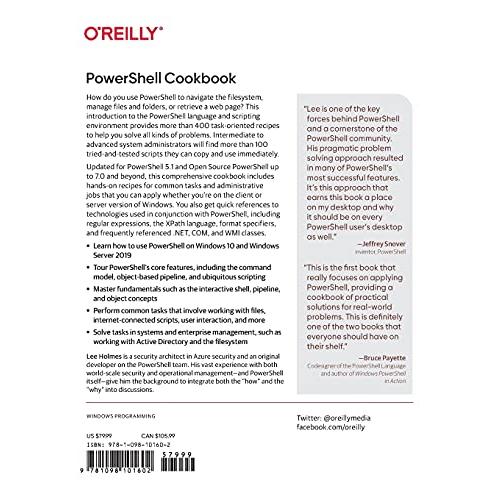 Powershell Cookbook: The Complete Guide to Scripting Microsoft's Command