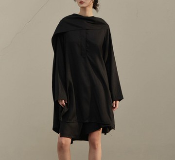 【亞麻天絲】新中式復古 肌理披肩襯衫