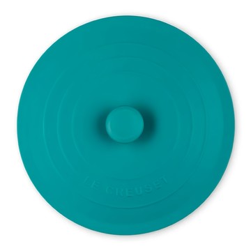 LE CREUSET 矽膠圓型保鮮蓋  加勒比海藍  20 x 20 x 1.5cm  1個