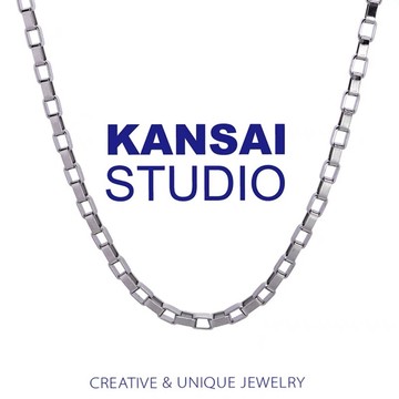 KANSAI百格 衛衣鈦鋼基礎款項鍊裸鏈土酷蹦迪百搭嘻哈男女情侶簡約配飾