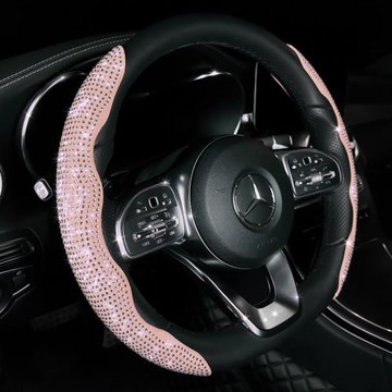 方向盤套夏季女神網紅時尚鑲鉆防滑卡套電動汽車把套四季通用