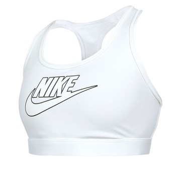 (WMNS) Nike Swoosh Medium-Support Sports Bra 'White'