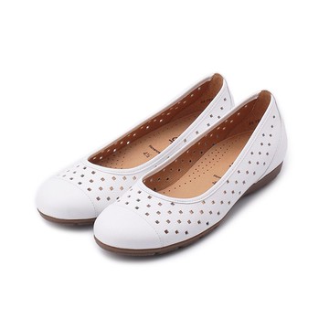 德國 GABOR 洞洞平底鞋 白 64.169.21 女鞋