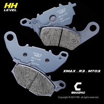 PBF暴力虎 |  C版 Y06+Y07 陶瓷複合材 來令片  煞車皮 前＋後套裝組 XMAX MT-03 R3