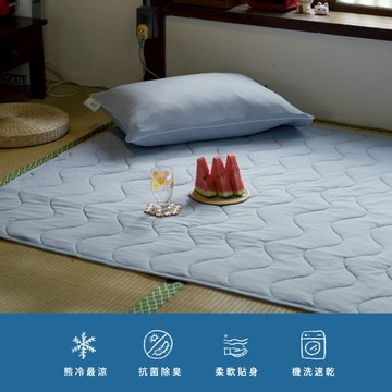 翔仔居家 熊冷涼感墊【多尺寸任選】熊冷墊 涼墊 冷墊 涼感床墊 銀離子抗菌 透氣散熱 單人 雙人 加大尺寸