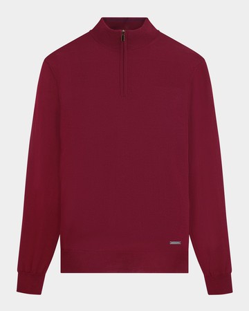 Men's Wool Quarter-Zip Sweater