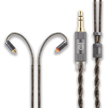 2股單晶銅鍍銀+石墨烯合金同軸線 耳機升級線 mmcx 3.5MM 耳機線【M277】